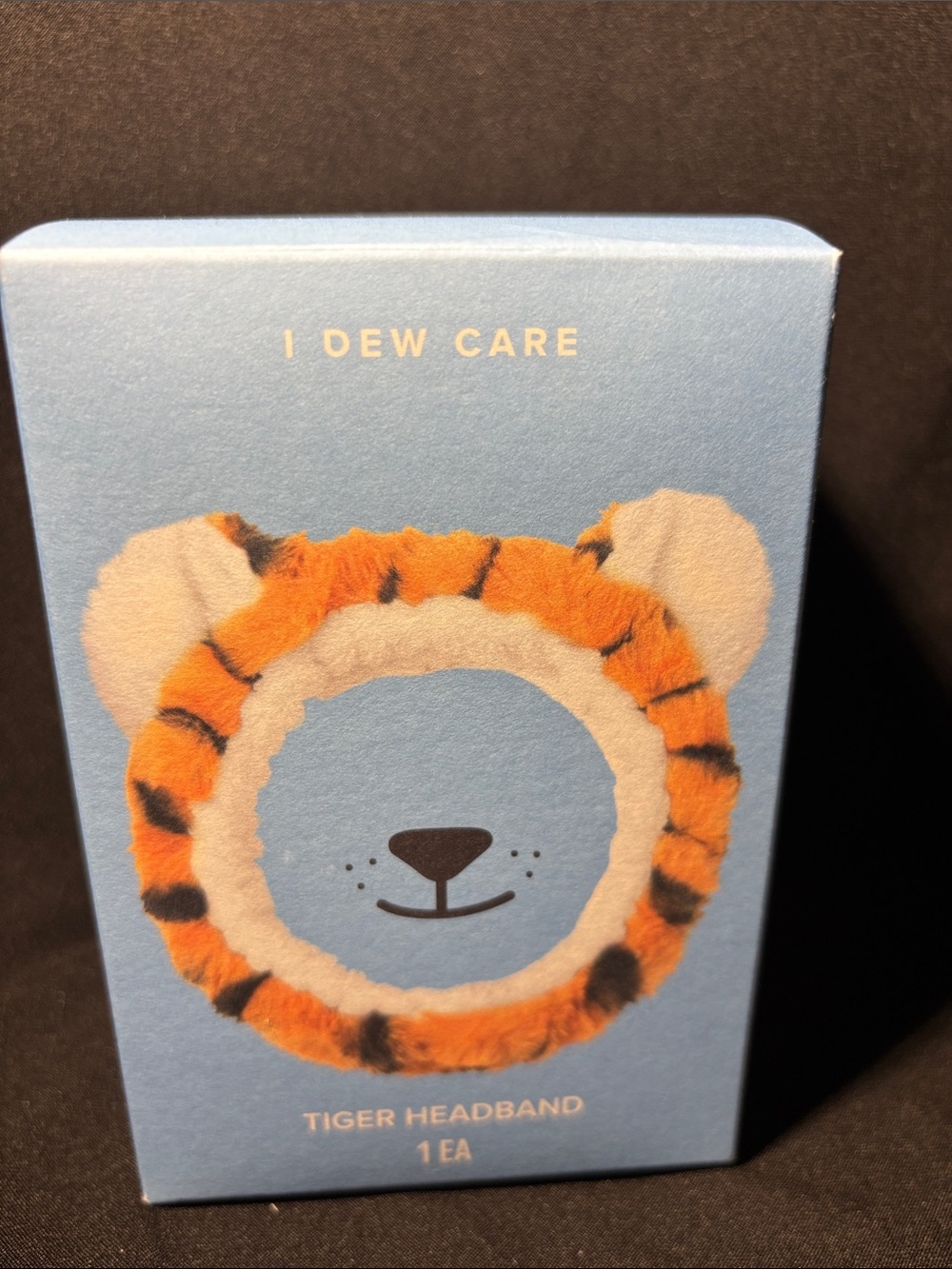 I Dew Care Tiger Plush Headband - Blue & Orange